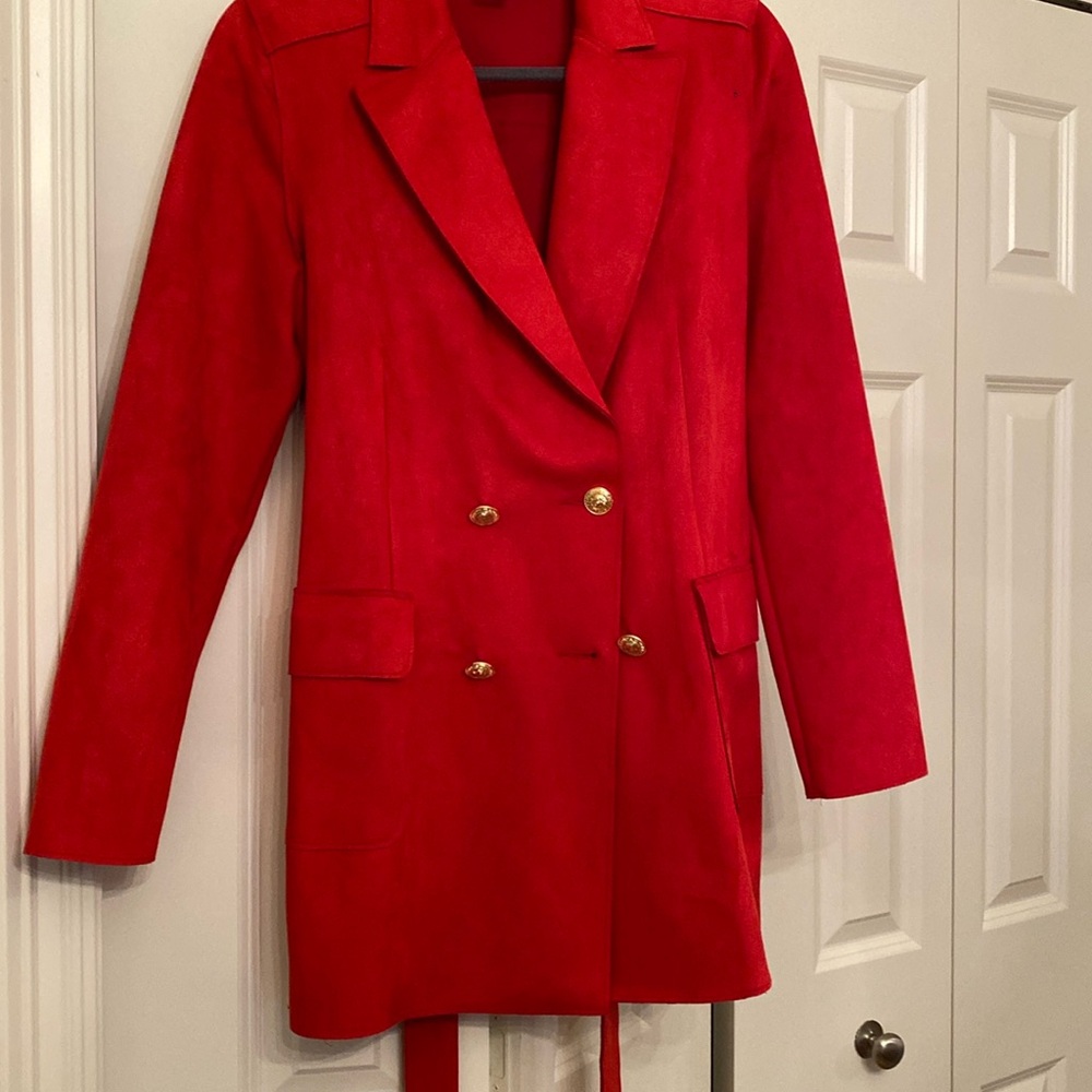 Velour red jacket